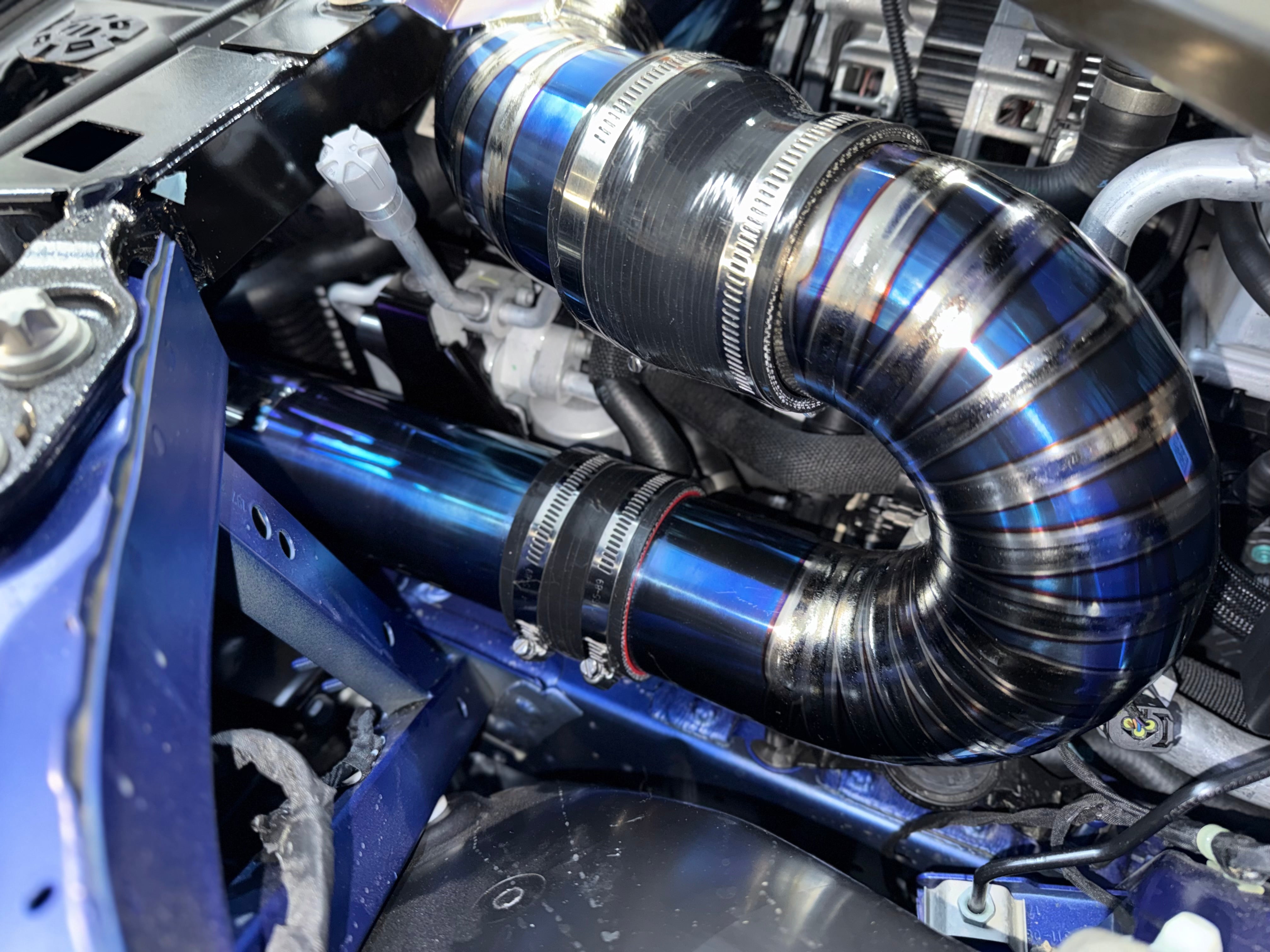 G8x CSAERO Titanium Front Mount Intakes