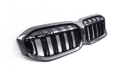 LCI M340i Carbon Fiber Grill replacements dual slat