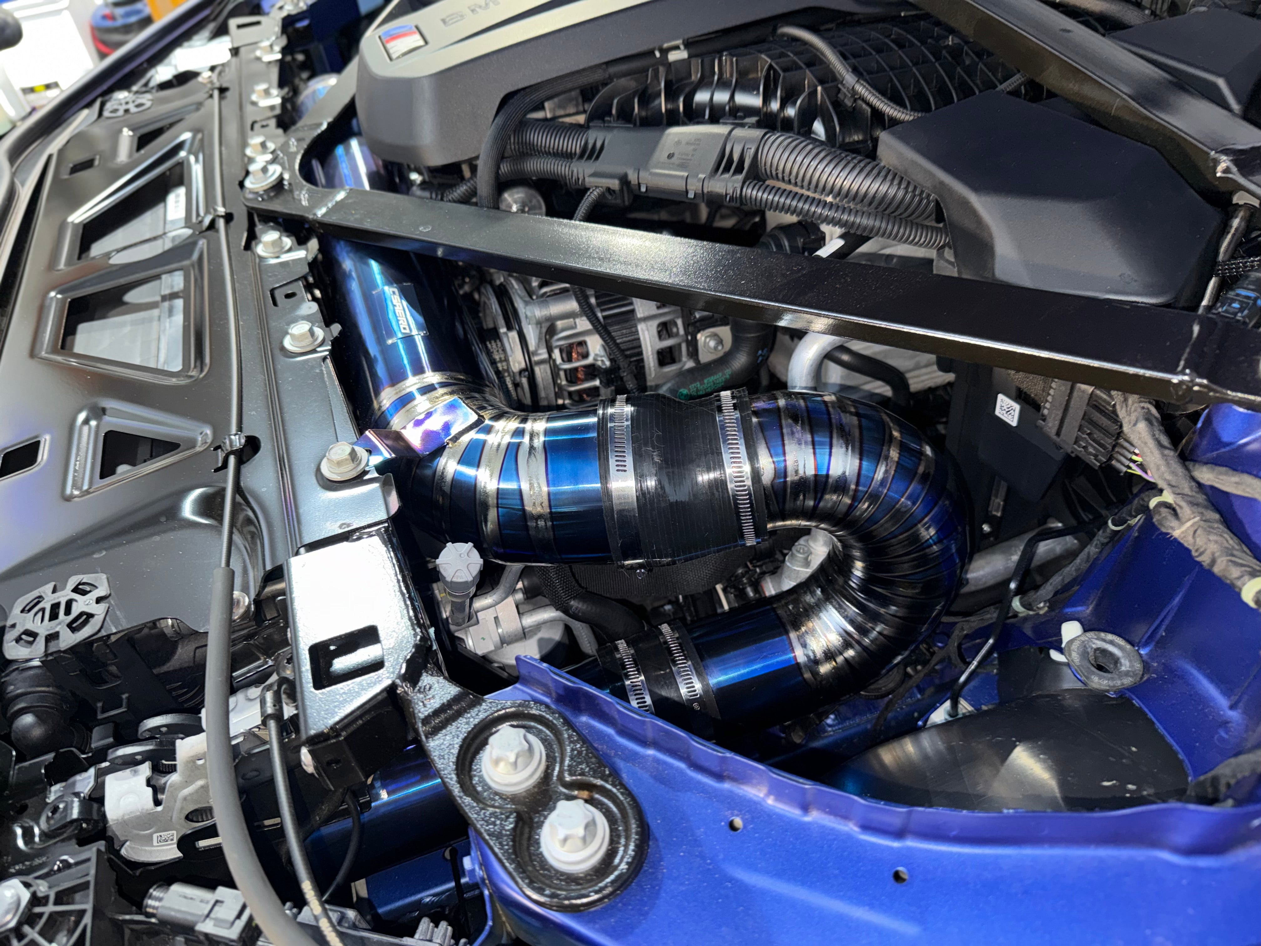 G8x CSAERO Titanium Front Mount Intakes